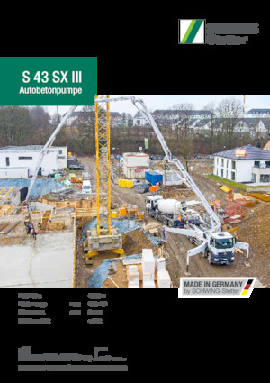 Bombas de hormigón para camión SCHWING-Stetter S 43 SX III