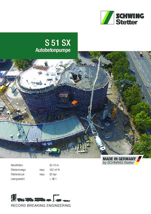 Bombas de hormigón para camión SCHWING-Stetter S 51 SX