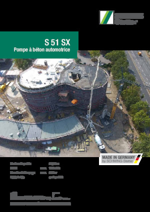 Bombas de hormigón para camión SCHWING-Stetter S 51 SX
