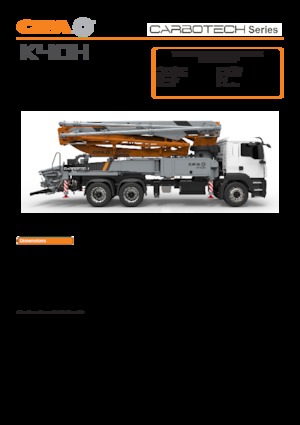 Bombas de hormigón para camión CIFA K40H