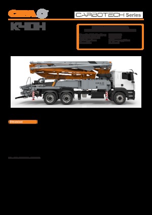 Bombas de hormigón para camión CIFA K40H