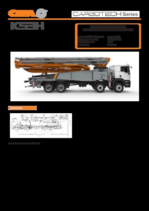 Bombas de hormigón para camión CIFA K53H