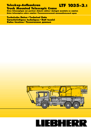 Grúas telesc. montadas sobre camión Liebherr LTF 1035-3.1