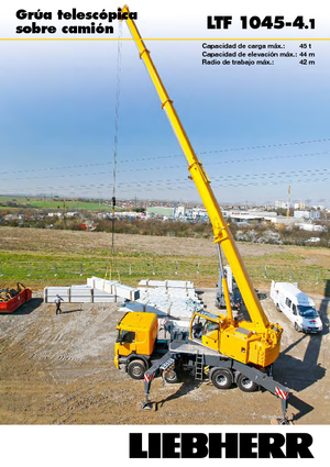 Grúas telesc. montadas sobre camión Liebherr LTF 1045-4.1