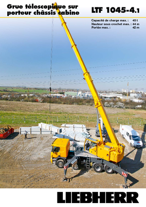 Grúas telesc. montadas sobre camión Liebherr LTF 1045-4.1