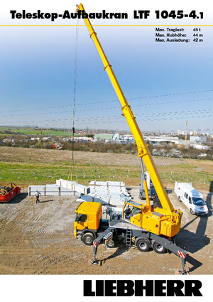 Grúas telesc. montadas sobre camión Liebherr LTF 1045-4.1