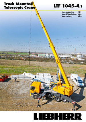 Grúas telesc. montadas sobre camión Liebherr LTF 1045-4.1