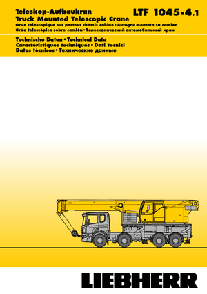 Grúas telesc. montadas sobre camión Liebherr LTF 1045-4.1