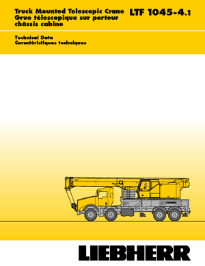 Grúas telesc. montadas sobre camión Liebherr LTF 1045-4.1