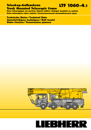 Grúas telesc. montadas sobre camión Liebherr LTF 1060-4.1