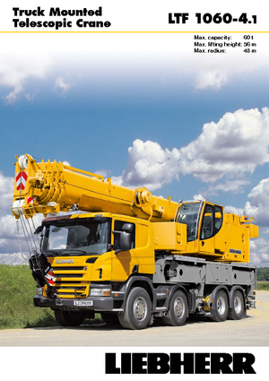Grúas telesc. montadas sobre camión Liebherr LTF 1060-4.1