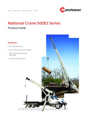 Grúas telesc. montadas sobre camión National Crane 500E2