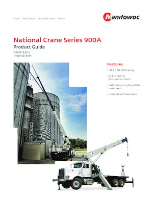 Grúas telesc. montadas sobre camión National Crane 900A