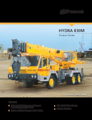 Grúas telesc. montadas sobre camión Til HYDRA 830M