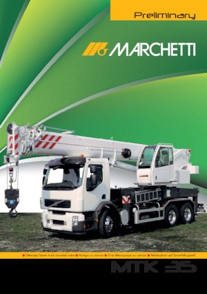 Grúas telesc. montadas sobre camión Marchetti MTK 35