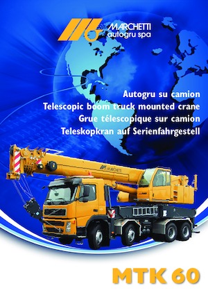 Grúas telesc. montadas sobre camión Marchetti MTK 60