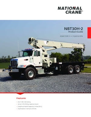 Grúas telesc. montadas sobre camión National Crane NBT30H-2