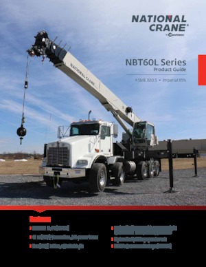 Grúas telesc. montadas sobre camión National Crane NBT60L