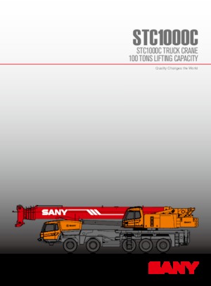 Grúas telesc. montadas sobre camión Sany STC1000C