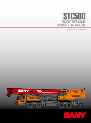 Grúas telesc. montadas sobre camión Sany STC500