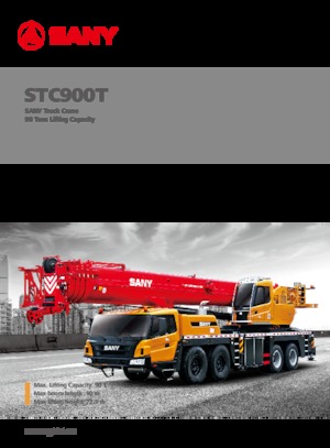 Grúas telesc. montadas sobre camión Sany STC900T