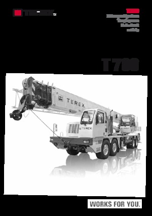 Grúas telesc. montadas sobre camión TEREX CRANES T 780