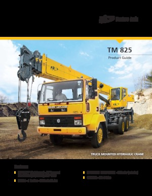 Grúas telesc. montadas sobre camión Til TM 825