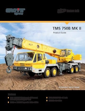 Grúas telesc. montadas sobre camión Til TMS 750B MK II