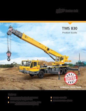 Grúas telesc. montadas sobre camión Til TMS 830