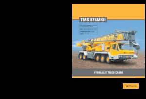 Grúas telesc. montadas sobre camión Til TMS 875 MK II