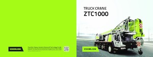 Grúas telesc. montadas sobre camión Zoomlion ZTC1000