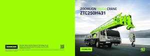 Grúas telesc. montadas sobre camión Zoomlion ZTC250H431