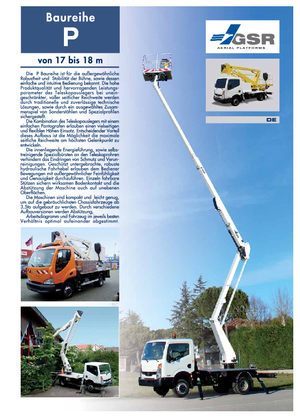 Plataformas elevadoras articuladas remolcables GSR E 180 P Comfort