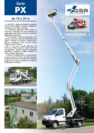 Plataformas elevadoras articuladas remolcables GSR E 180 PX Comfort