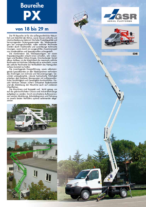 Plataformas elevadoras articuladas remolcables GSR E 180 PX Comfort