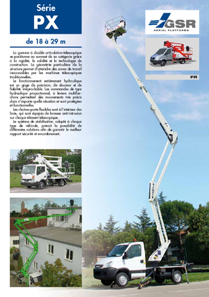 Plataformas elevadoras articuladas remolcables GSR E 180 PX Comfort