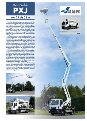 Plataformas elevadoras articuladas remolcables GSR E320PXJ Comfort 