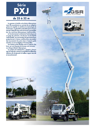 Plataformas elevadoras articuladas remolcables GSR E320PXJ Comfort 