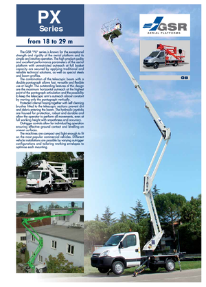 Plataformas elevadoras articuladas remolcables GSR E 180 PX Basic