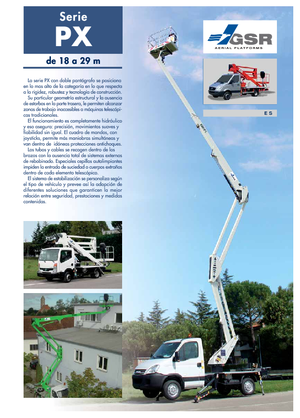 Plataformas elevadoras articuladas remolcables GSR E 180 PX Basic