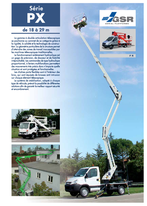 Plataformas elevadoras articuladas remolcables GSR E 180 PX Basic