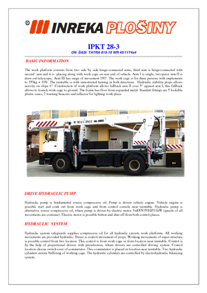 Plataformas elevadoras articuladas remolcables Inreka IPKT 28-3