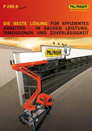 Plataformas elevadoras articuladas remolcables Palfinger P 240 A