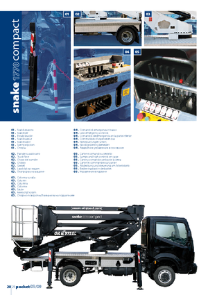 Plataformas elevadoras articuladas remolcables Oil & Steel Snake 1770 Compact RE