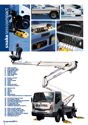 Plataformas elevadoras articuladas remolcables Oil & Steel Snake 2010 Compact RE