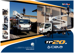 Plataformas elevadoras articuladas remolcables CELA TP20B