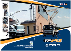 Plataformas elevadoras articuladas remolcables CELA TP24