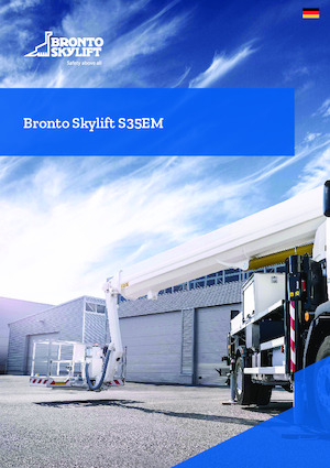 Plataformas telescópicas sobre camión Bronto Skylift S35EM