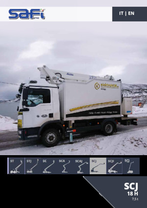 Plataformas telescópicas sobre camión Safi SCJ 18