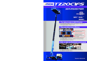 Plataformas telescópicas sobre camión Aichi SKYMASTER TZ20C1FS
